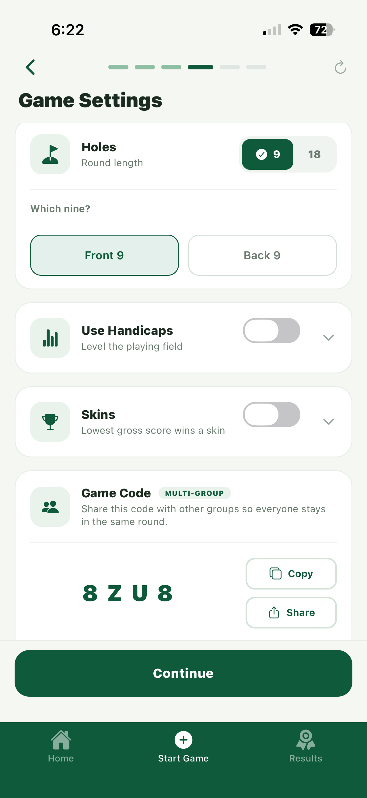 Game Settings